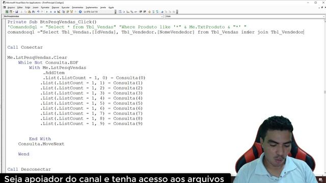 SISTEMA P/ LOJAS COM ACCESS, INNER JOIN NO ACCESS, COMO UNIR DADOS DE 2 TABELAS DO ACCESS EM LISTBO смотреть онлайн