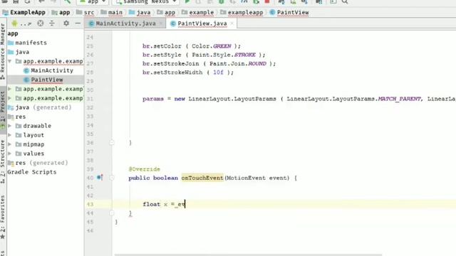 Android PaintApp in 5 min android studio tutorial смотреть онлайн
