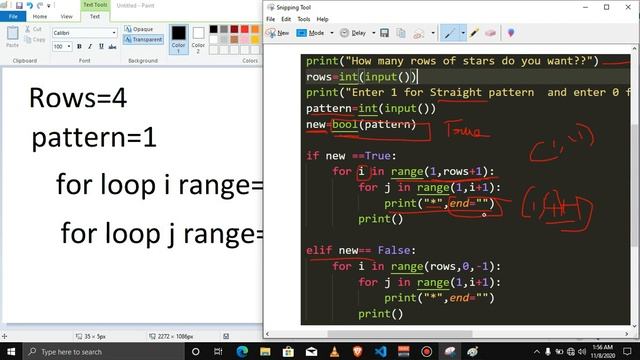 Solution::4 Star Pattern Printing || Python Tutorials in Tamil|| #CodingAnna смотреть онлайн