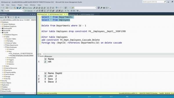 Sql query to delete from multiple tables