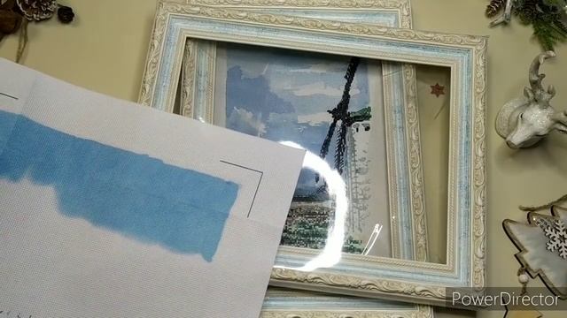 Мои 20 новых багетов для вышитых работ. Шкаф для хранения картин. Как я подбираю рамы к вышивкам. смотреть онлайн