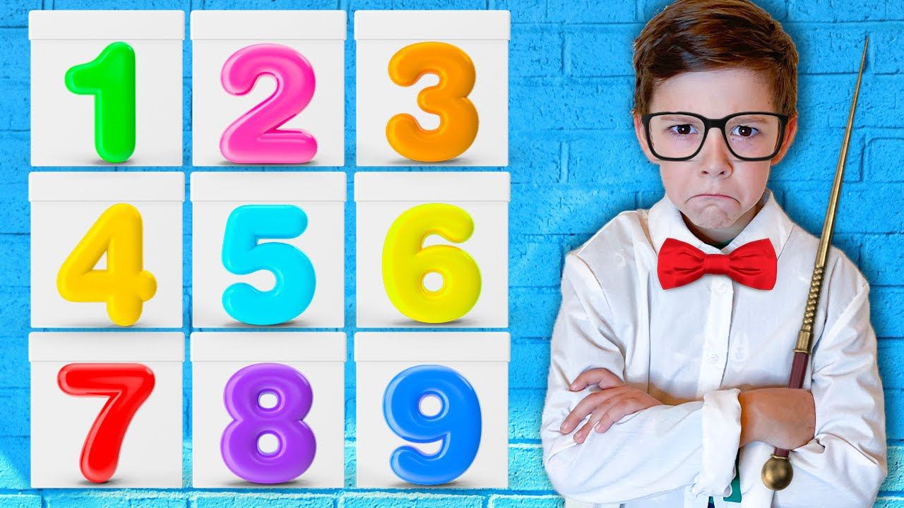 УЧИМ ЦИФРЫ от 1 до 10 с Артёмом : Обучающие видео для детей смотреть онлайн