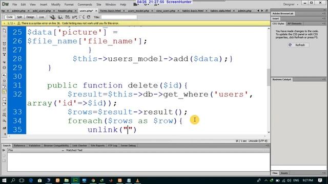 delete image from database php codeigniter смотреть онлайн