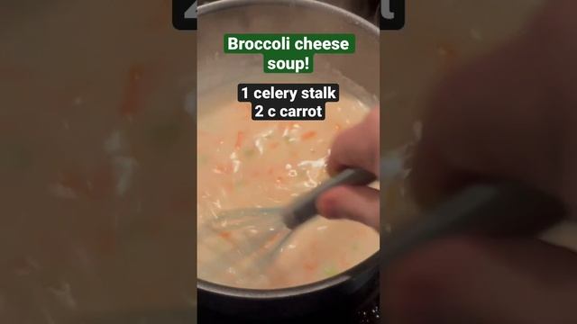 Easy, Quick, Delicious Broccoli Cheese Soup! 30 Minute Dinner