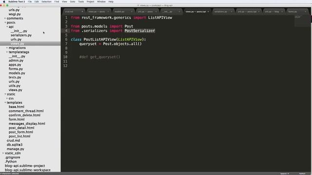 Blog API with Django Rest Framework 4 of 33 Serialize Model Data into JSON смотреть онлайн