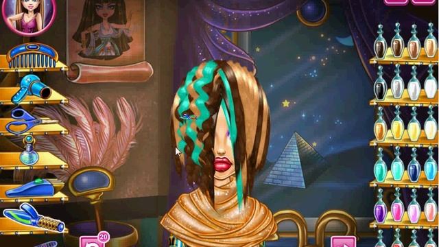 Игры Монстр Хай Клео Де Нил Парикмахерская смотреть онлайн