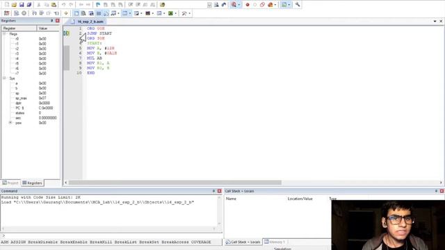 Basic 8051 Programs in Assembly Language | Keil µVision 5 смотреть онлайн