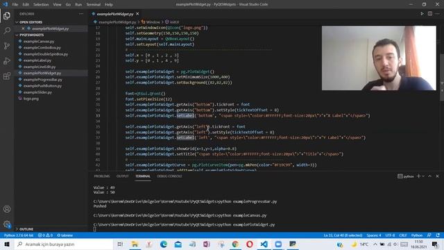 PyQt5 : PlotWidget Kullanımı (PyQtGraph) #13 #pyqt5 #python #pyqtqwidgets #widget #pyqtgraph смотреть онлайн