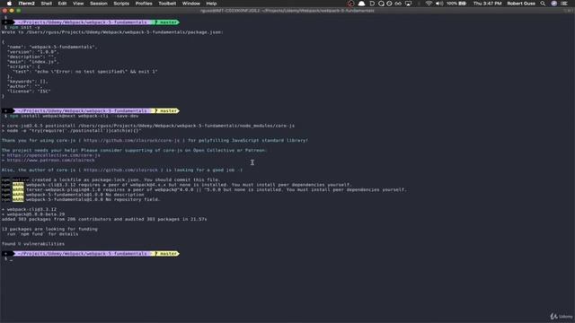Webpack 5 Fundamentals - 2. Installation & Setup смотреть онлайн