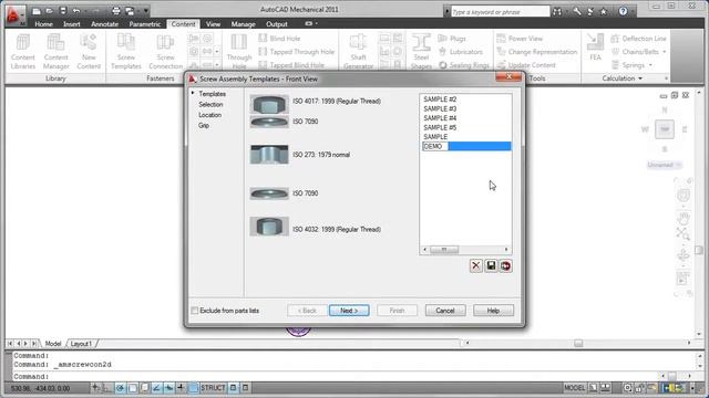AutoCAD Mechanical 2011 Standard Parts demo.wmv смотреть онлайн