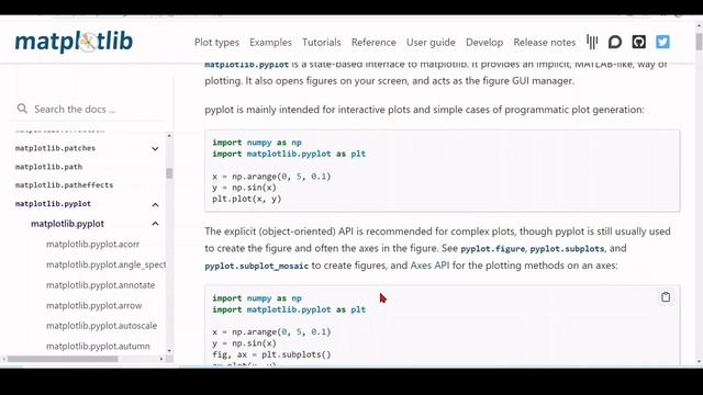07f Matplotlib PyPlot - Code Explanation - Example 02 - Load and Plot a Waveform смотреть онлайн