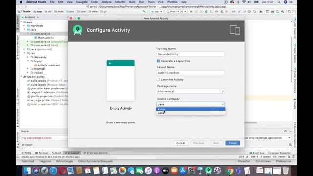 Clase 19, Curso Android desde cero - Crear una activity en android смотреть онлайн