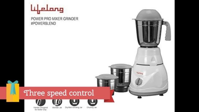 Lifelong Power Pro 500-Watt Mixer Grinder with 3 Jars (White/Grey) only in 975rs смотреть онлайн