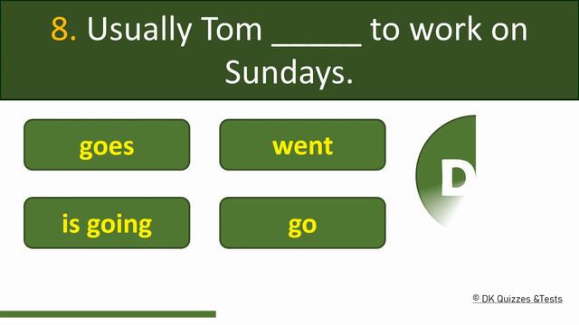 Present Simple, Past Simple | Grammar Test #3 смотреть онлайн