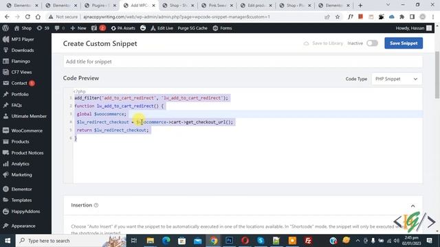 How to Skip WooCommerce Cart Page and Redirect to Checkout Page Using Custom Code Snippet смотреть онлайн