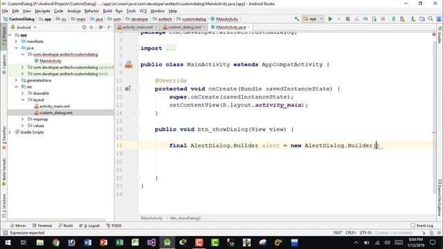 Android Studio Tutorial - How to Create Custom Dialog Box смотреть онлайн