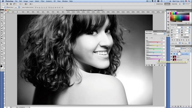 Photoshop tutorial - how to create amazing black and white photos смотреть онлайн