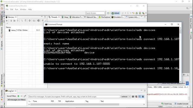 ADB connect Android device via WiFi in Windows 10 смотреть онлайн