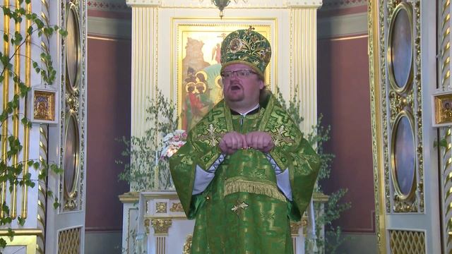 Проповедь епископа Игнатия по окончании Божественной литургии в праздник Святой Троицы смотреть онлайн