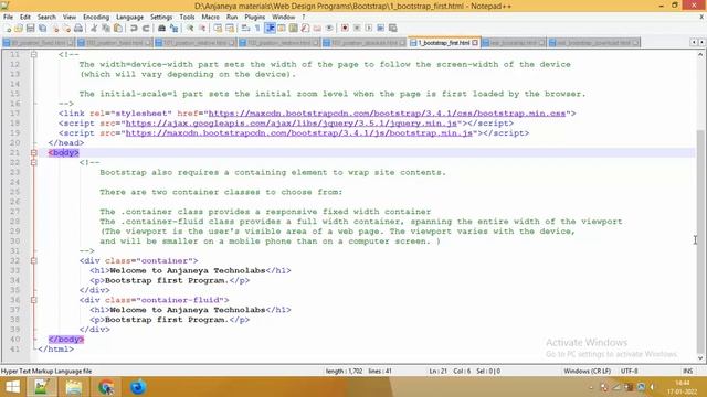 Container Container-Fluid Class || Bootstrap|Tutorial & Examples | Web Gujarati #2(Part 2) Gujarati смотреть онлайн