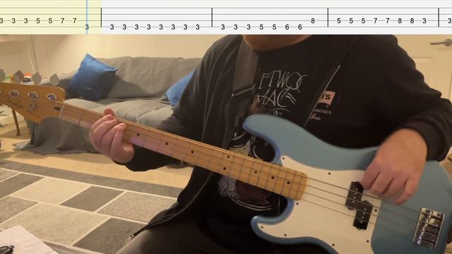 Adele - Set Fire to the Rain (Bass Cover with Tabs) смотреть онлайн