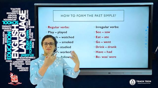 13- كورس انجليزي أونلاين - المستوى الثاني - أمثلة على زمن الماضي البسيط وتكوينه смотреть онлайн