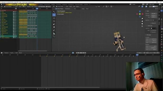 Blender 3.0 ➤ Minecraft Animation ➤ Создаём анимацию с элитрами для BPS Collab #28