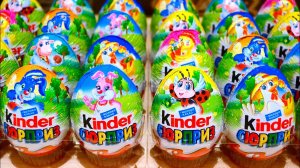 Пасхальный Киндер Сюрприз Бархатные зайчики 2016 на русском языке