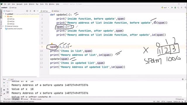 74-Passing list as an argument to function in Python смотреть онлайн