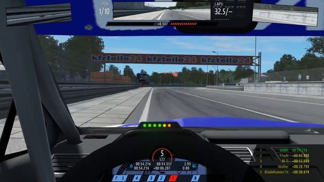 [rFactor 2] Rennsimulanten.de | Subaru Levorg BTCC @ Norisring смотреть онлайн