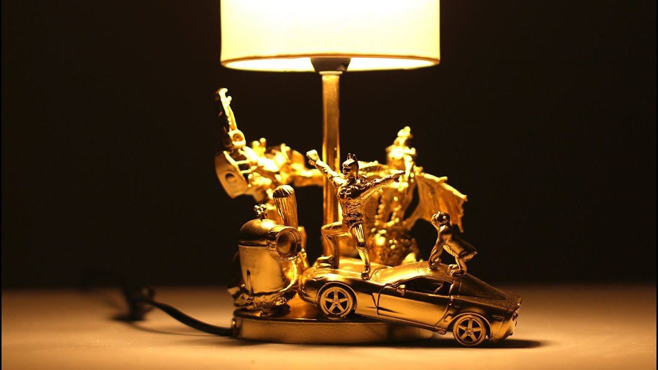 DIY - awesome desk lamp from kids toys смотреть онлайн