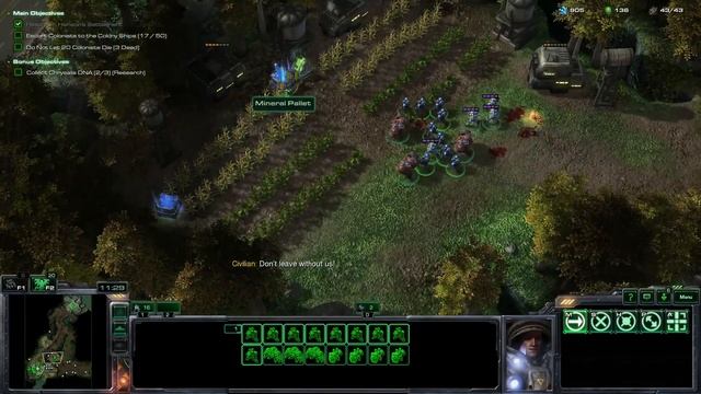 Let's Play StarCraft 2 Wings of Liberty Blind - Episode 4 - Highway Patrol смотреть онлайн
