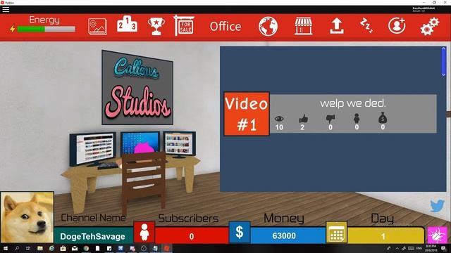 Tuber Simulator [YouTube Simulator] | Roblox | Twitter Codes Series смотреть онлайн