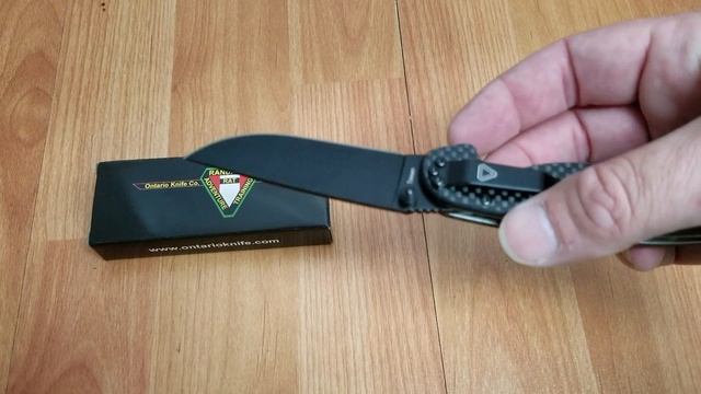 ONTARIO RAT II LINERLOCK D2 TOOL STEEL DROP BLACK CARBON FIBER HANDLE KNIFE 8834 смотреть онлайн