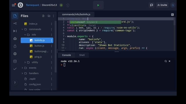 BotInfo Command | Ep.11 | Discord.JS v13 смотреть онлайн