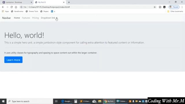 Bootstrap Tutorial For Beginners Part 1 | Bootstrap 5 смотреть онлайн