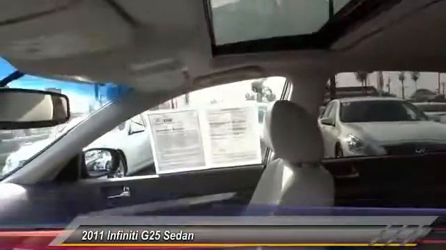 2011 Infiniti G25 Sedan NEWPORT BEACH,SEAL BEACH,COSTA MESA,HUNTINGTON BEACH,WESTMINSTER T2626 смотреть онлайн