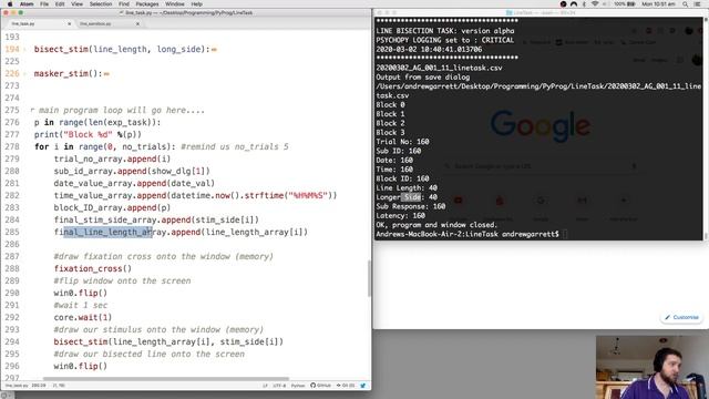Neuroscience programming with psychopy/python: Line Bisection Task (Video 7) - Final Program смотреть онлайн
