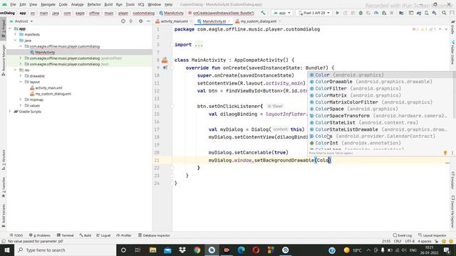 Custom Alert Dialog in Android Kotlin #android #customdialog смотреть онлайн