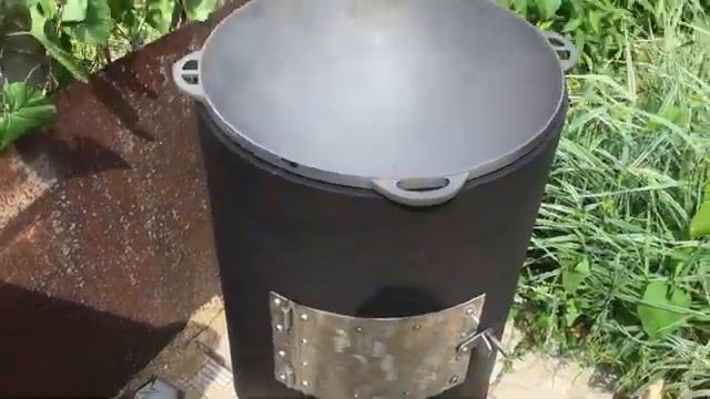Печь под казан из трубы смотреть онлайн