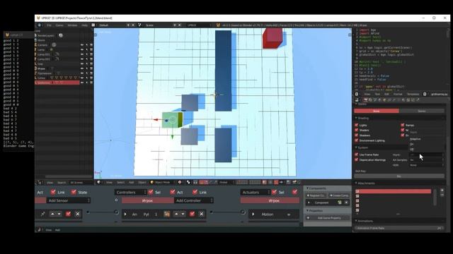 Astar pathfinding BGE / UPBGE / Blender Game engine, поиск пути, динамический поиск пути смотреть онлайн