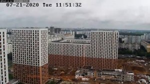 Интересный ракурс ЖК ФРЕШ (FRESH) Москва. Вид с ЖК Ясеневая 14. 21 июля 2020 г. / @fresh_jk_bot