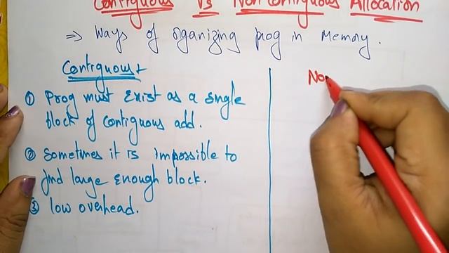 Contigous vs Non Contiguous | Memory allocation | OS | Lec-14 | Bhanu Priya смотреть онлайн