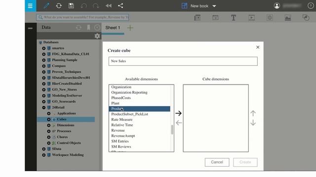 Creating a cube in Planning Analytics Workspace смотреть онлайн
