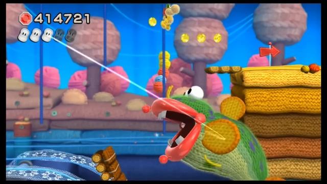 Yoshi's Woolly World - Secret Final Level (100% Guide) смотреть онлайн