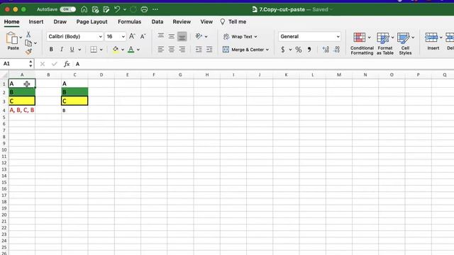 MS Excel: Copy, Cut and Paste tools смотреть онлайн