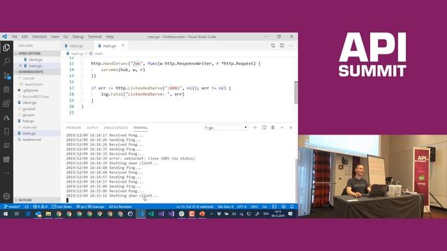 API Summit 2019: Real-Time Web mit Websockets and SignalR (Teil 1) смотреть онлайн