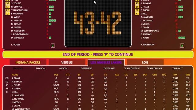 [English] Let's Play World Basketball Manager 2013 #012 - Matchday 9: LA Lakers vs Indiana Pacers смотреть онлайн