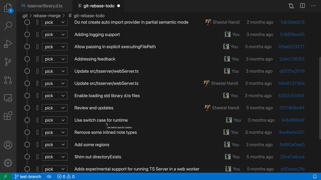 VS Code tips — Interactive rebase editor from the GitLens extension смотреть онлайн