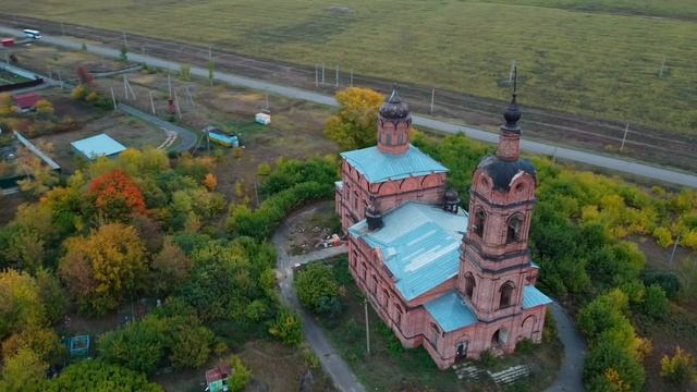 Пример видео с DJI Mavic Mini 2. Татарстан, заброшенный храм - Церковь Ризоположения, Тихий Плес